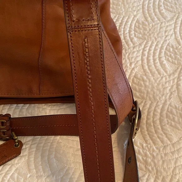 Coach Brown Leather Bucket Hobo Bag - Picture 16 of 16